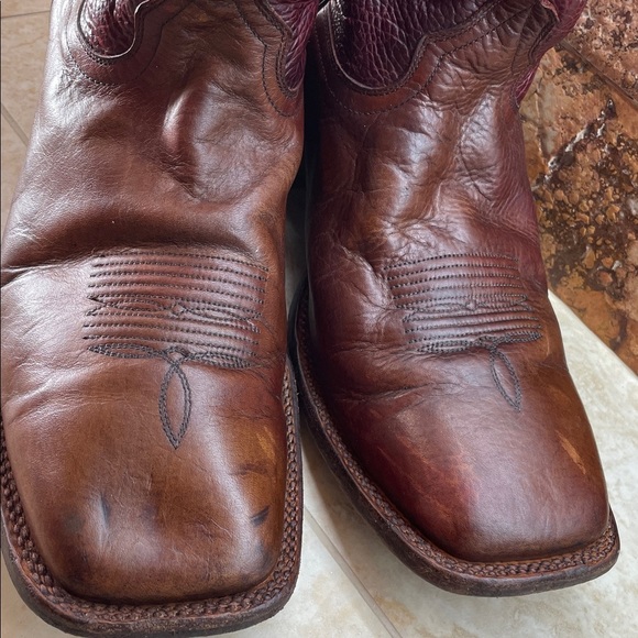Moonshine Spirit Men Cowboy Boots Brown Red Leather Square Toe Size 11D
Western - Picture 3 of 14